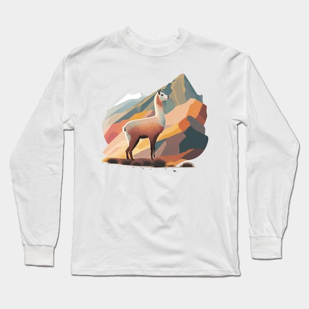 llama Long Sleeve T-Shirt by Nature